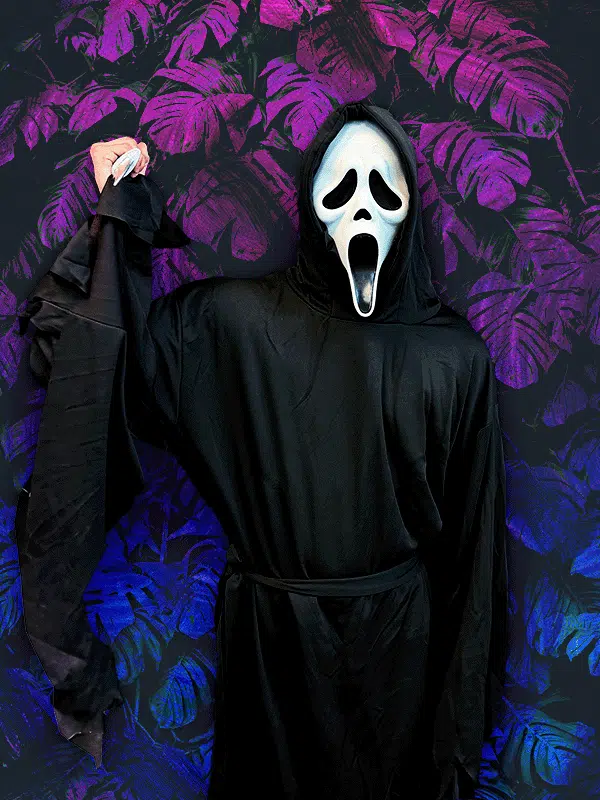 a male employee dressed in a halloween costume